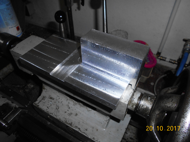 DEC reducer machining in progress.